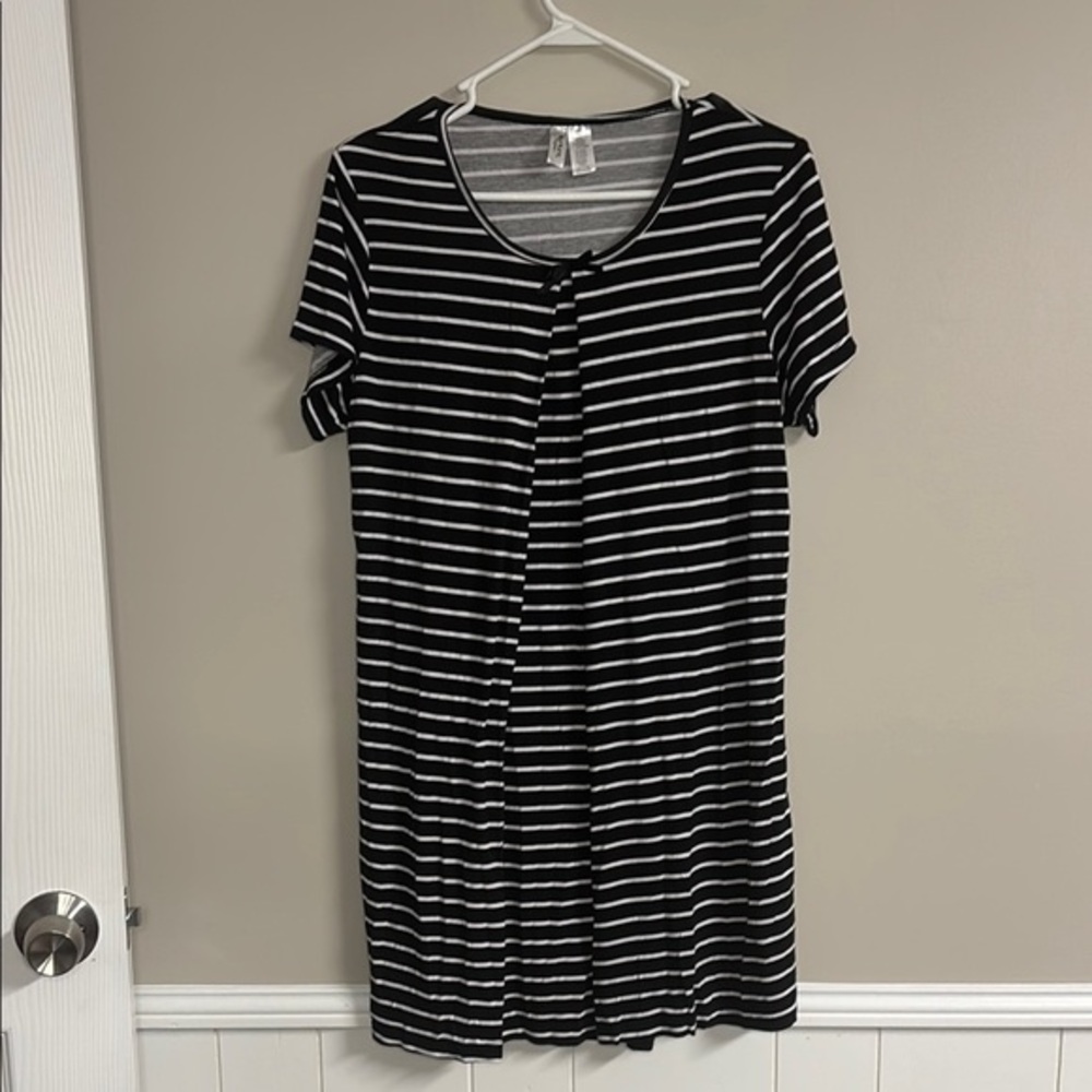 Nurture by Lamaze Gray Striped Tunic Dress